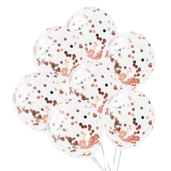 Balony lateksowe konfetti 100 sztuk